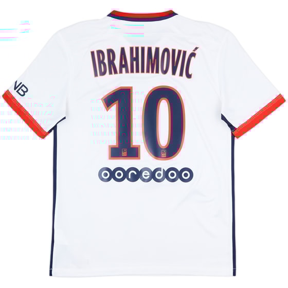 2015-16 Paris Saint-Germain Away Shirt Ibrahimovic #10 - 9/10 - (M)