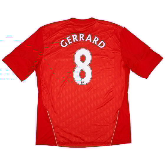 2010-12 Liverpool Home Shirt Gerrard #8
