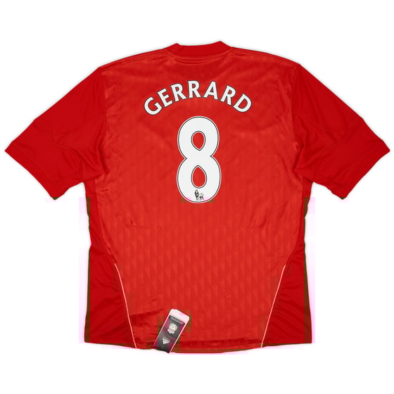 2010-12 Liverpool Home Shirt Gerrard #8