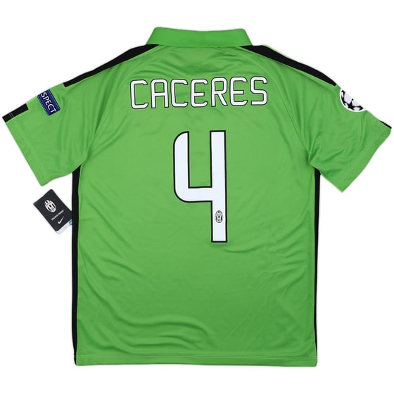 2014-15 Juventus Third Shirt Caceres #4 (L)