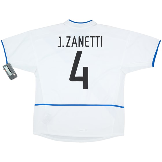 2002-03 Inter Milan Away Shirt Zanetti #4 (XL)