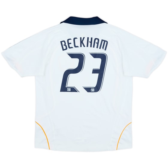 2008-09 LA Galaxy Home Shirt Beckham #23 - 9/10 - (S.Boys)