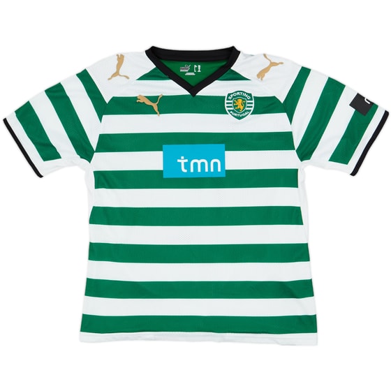 2008-09 Sporting Lisbon Home Shirt - 6/10 - (L.Boys)
