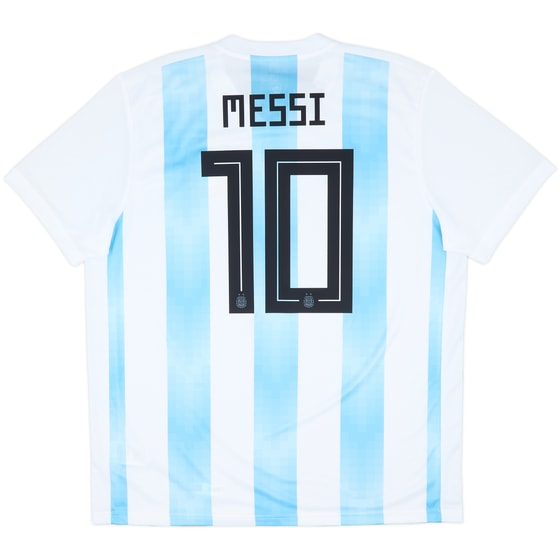 2018-19 Argentina Home Shirt Messi #10 (XL)
