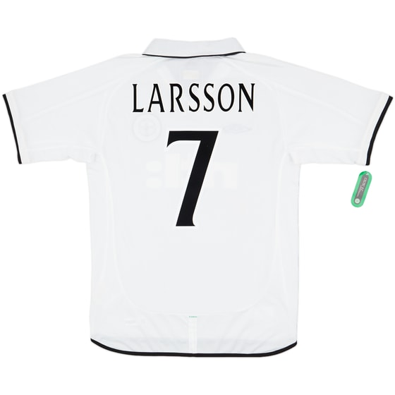 2001-02 Celtic Away Shirt Larsson #7 (M)