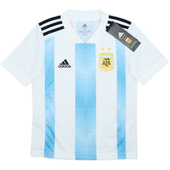 2018-19 Argentina Home Shirt (7-8 Years)
