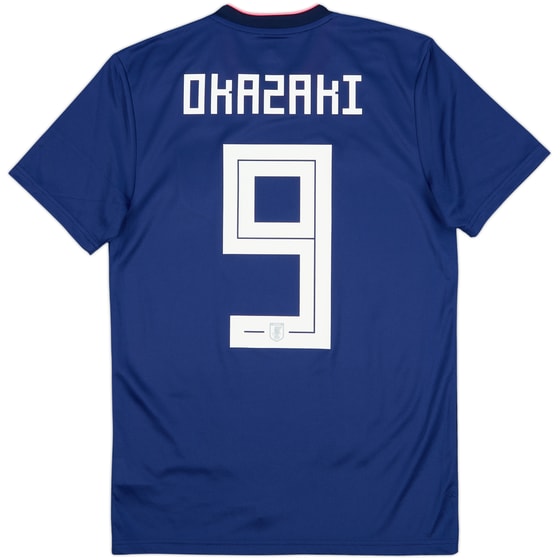 2018-19 Japan Women's Home Shirt Okazaki #9 (Unisex S)