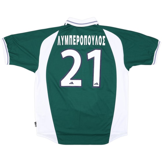 2002-03 Panathinaikos Home Shirt Liberopoulos #21 - 8/10 - (XL)