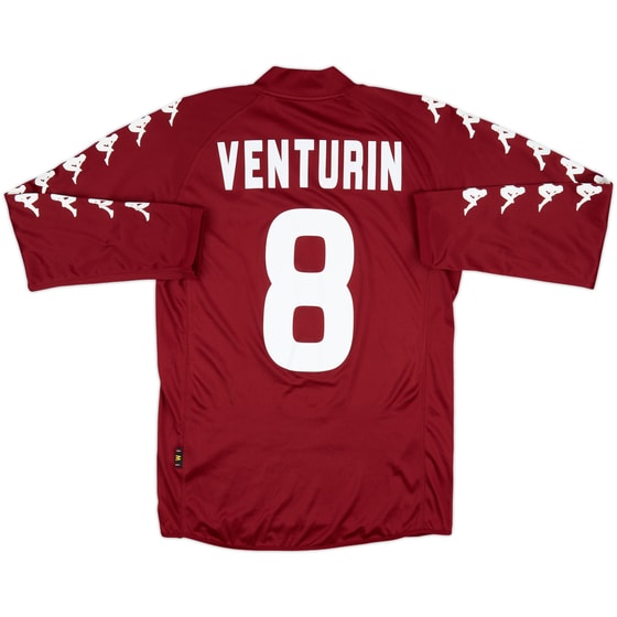 2009-10 Torino Home L/S Shirt Venturin #8 - 5/10 - (M)