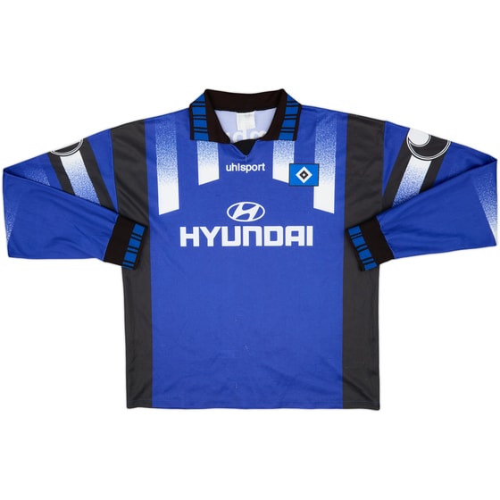 1995-96 Hamburg Away L/S Shirt - 7/10 - (XXL)