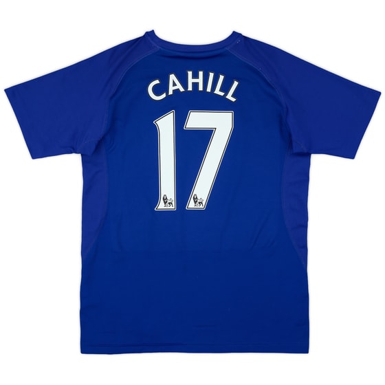 2010-11 Everton Home Shirt Cahill #17
