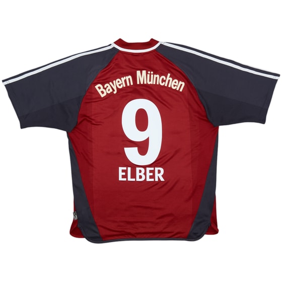 2001-02 Bayern Munich Home Shirt Elber #9 - 7/10 - (M)