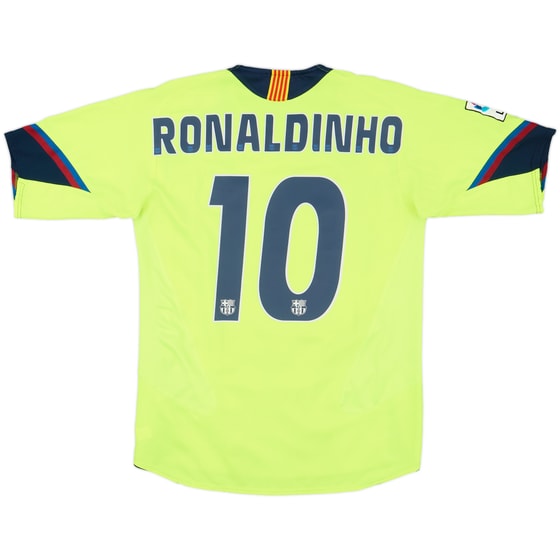 2005-06 Barcelona Away Shirt Ronaldinho #10 - 9/10 - (S)