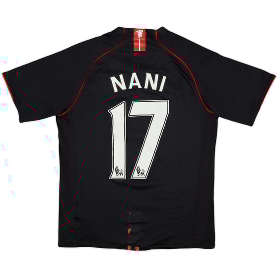 2007-08 Manchester United Away Shirt Nani #17 - 5/10 - (XL.Boys)