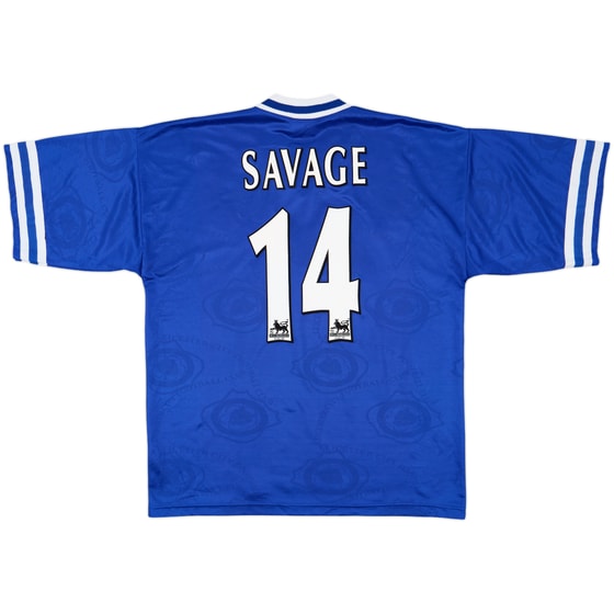 1996-98 Leicester Home Shirt Savage #14 - 8/10 - (XL)