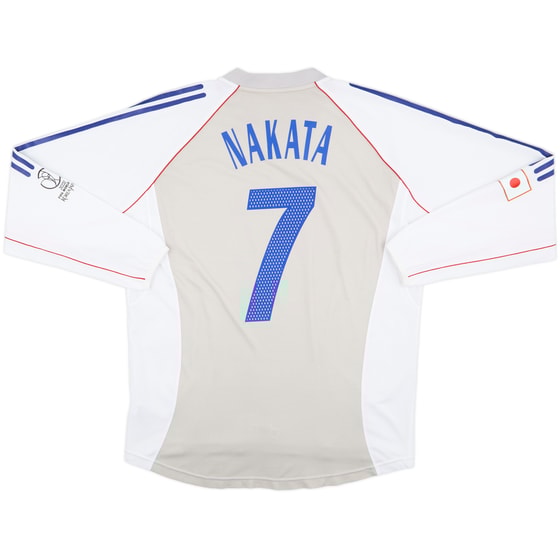 2002-04 Japan Player Issue Away L/S Shirt Nakata #7 - 8/10 - (XL)