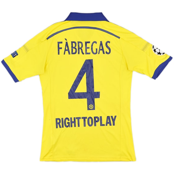 2014-15 Chelsea Away Shirt Fabregas #4 - 8/10 - (S)