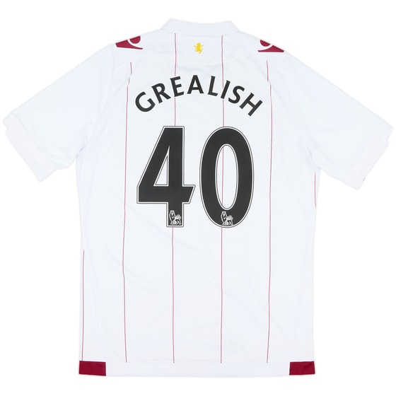2014-15 Aston Villa Away Shirt Grealish #40 - 8/10 - (L)