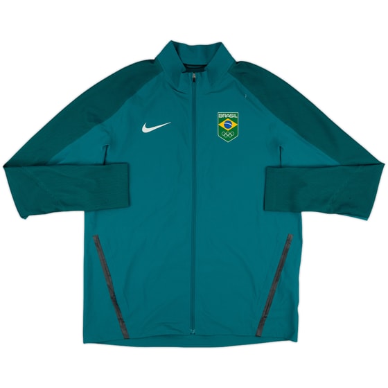 2016-17 Brazil Olympics Nike Track Jacket - 9/10 - (L)