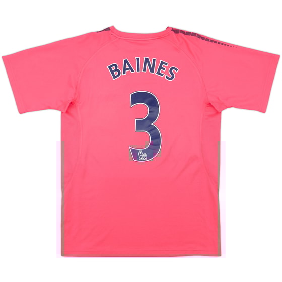 2010-11 Everton Away Shirt Baines #3 - 8/10 - (M)