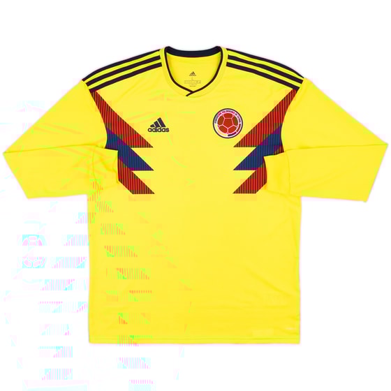 2018-19 Colombia Home L/S Shirt - 9/10 - (L)