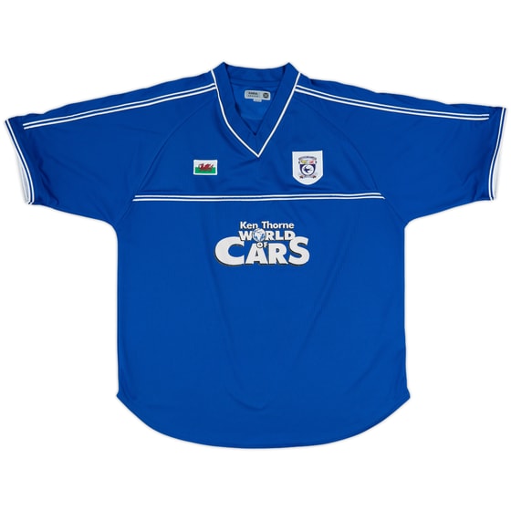 2001-02 Cardiff Home Shirt - 8/10 - (XL)