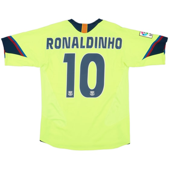 2005-06 Barcelona Away Shirt Ronaldinho #10 - 8/10 - (S)