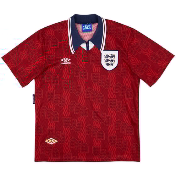 1993-95 England Away Shirt - 10/10 - (L)
