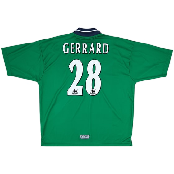 1999-00 Liverpool Away Shirt Gerrard #28 - 9/10 - (XL)