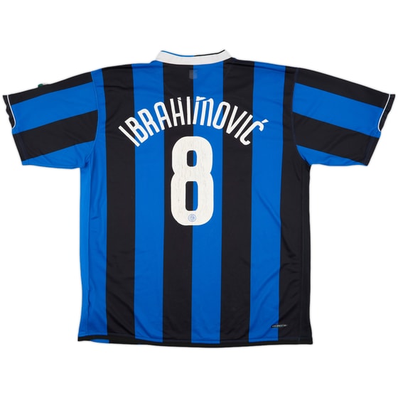 2006-07 Inter Milan Home Shirt Ibrahimovic #8 - 5/10 - (XL)