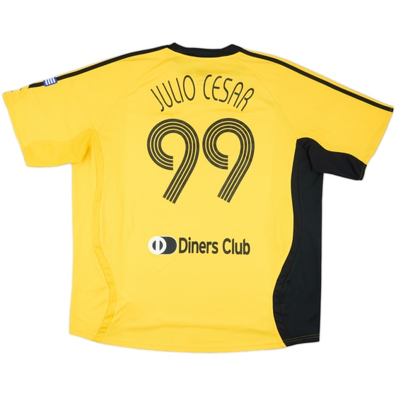 2006-07 AEK Athens Home Shirt Julio Cesar #99 - 7/10 - (XXL)