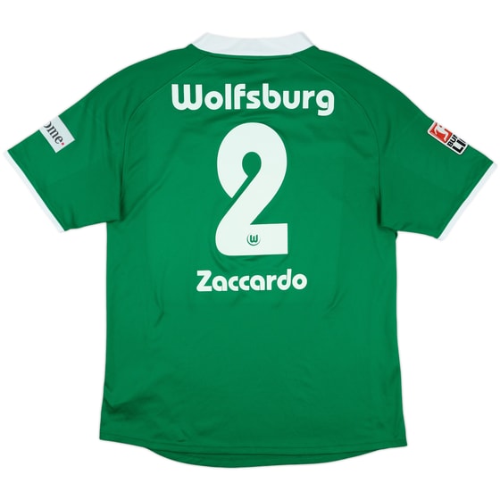 2008-09 Wolfsburg Home Shirt Zaccardo #2 - 7/10 - (XXL)