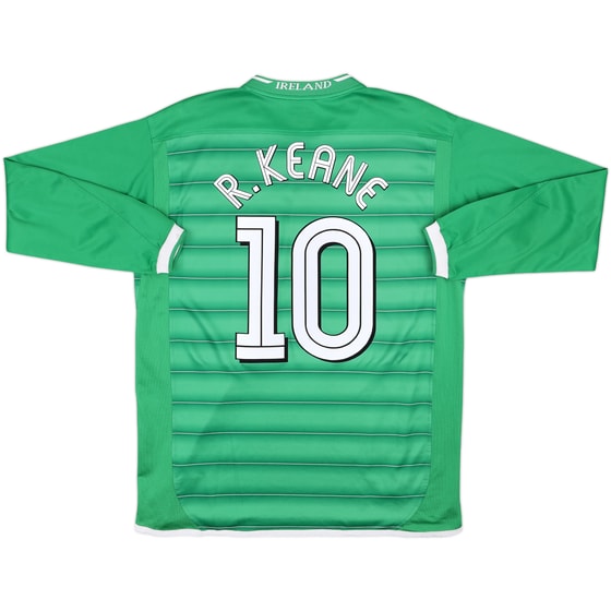 2003-04 Ireland Home L/S Shirt R.Keane #10 - 6/10 - (L)