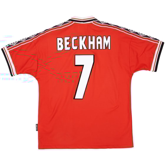 1998-00 Manchester United Home Shirt Beckham #7 - 5/10 - (M)