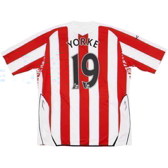 2007-08 Sunderland Home Shirt Yorke #19 - 7/10 - (XL)