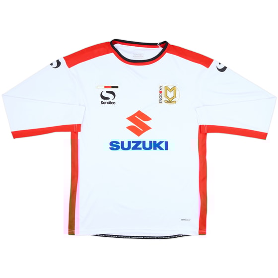2014-15 MK Dons Home L/S Shirt - 9/10 - (M)