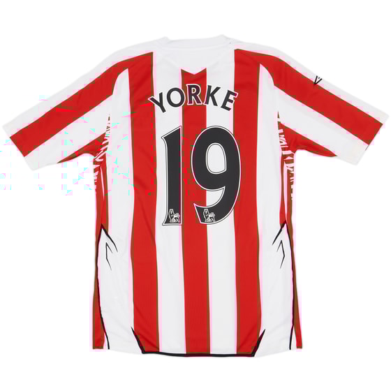 2007-08 Sunderland Home Shirt Yorke #19 - 9/10 - (S)