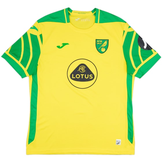 2021-22 Norwich Home Shirt - 6/10 - (XL)