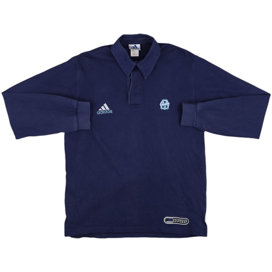 1999-00 Olympique Marseille adidas Polo L/S Shirt - 8/10 - (M)