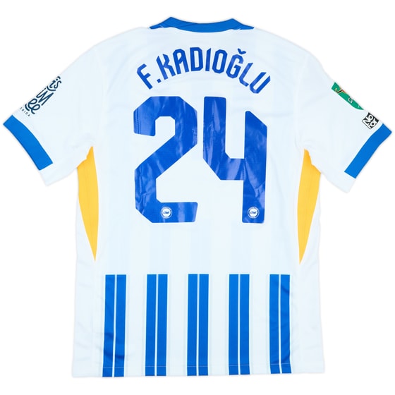 2024-25 Brighton Match Issue Carabao Cup Home Shirt F.Kadioglu #24
