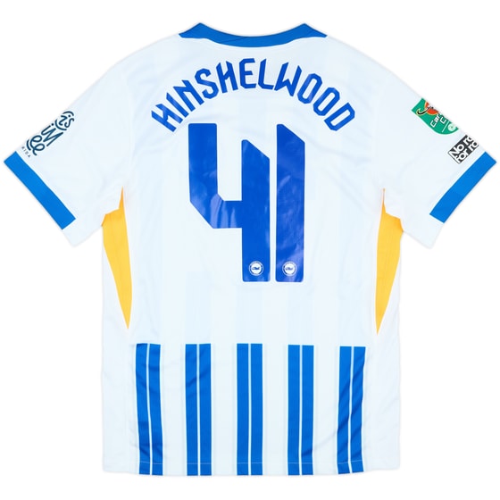 2024-25 Brighton Match Issue Carabao Cup Home Shirt Hinshelwood #41