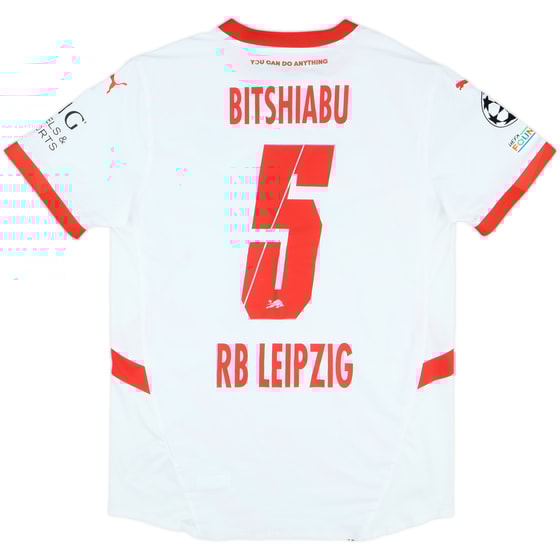 2024-25 RB Leipzig Match Issue Champions League Home Shirt Bitshiabu #5