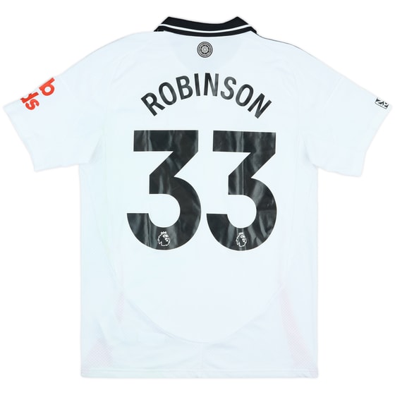 2024-25 Fulham Match Worn Home Shirt Robinson #33