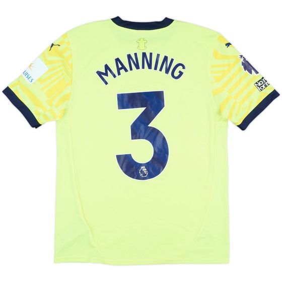 2024-25 Southampton Match Issue Away Shirt Manning #3