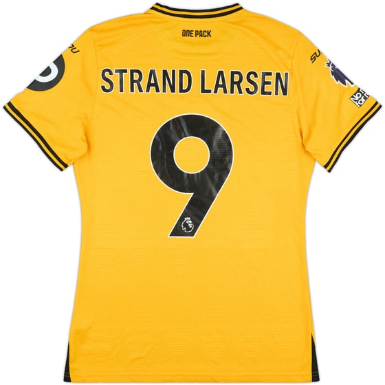 2024-25 Wolves Match Issue Home Shirt Strand Larsen #9