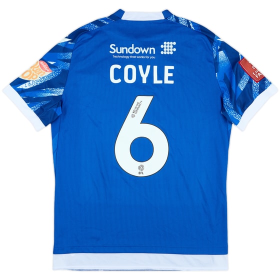 2024-25 Accrington Stanley Match Issue FA Cup Commemorative Shirt Coyle #6