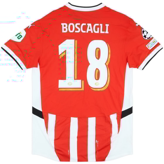 2024-25 PSV Match Issue Champions League Home Shirt Boscagli #18