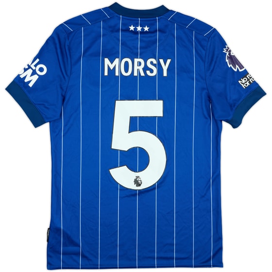 2024-25 Ipswich Match Issue Home Shirt Morsy #5