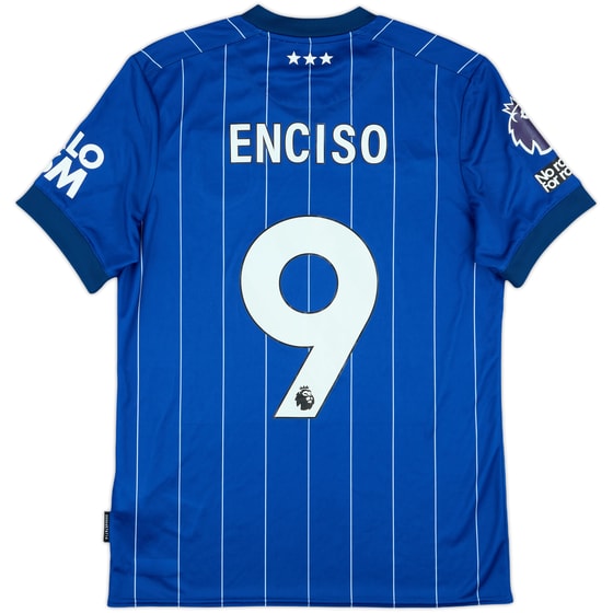 2024-25 Ipswich Match Issue Home Shirt Enciso #9
