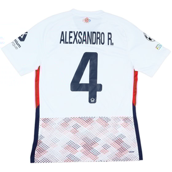 2024-25 Lille Match Issue Champions League Away Shirt Alexsandro R. #4
